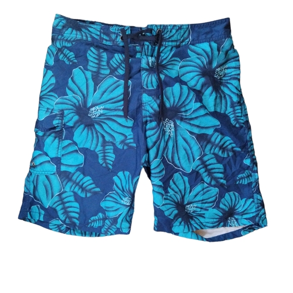 Old Navy Other - Old Navy Blue Tropical Swim Trunks
